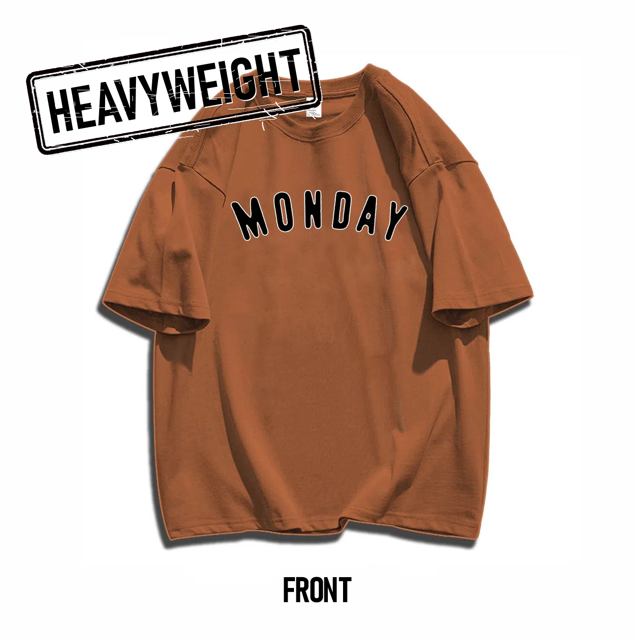 260GSM Days Of The Week Graphic Oversized Tee