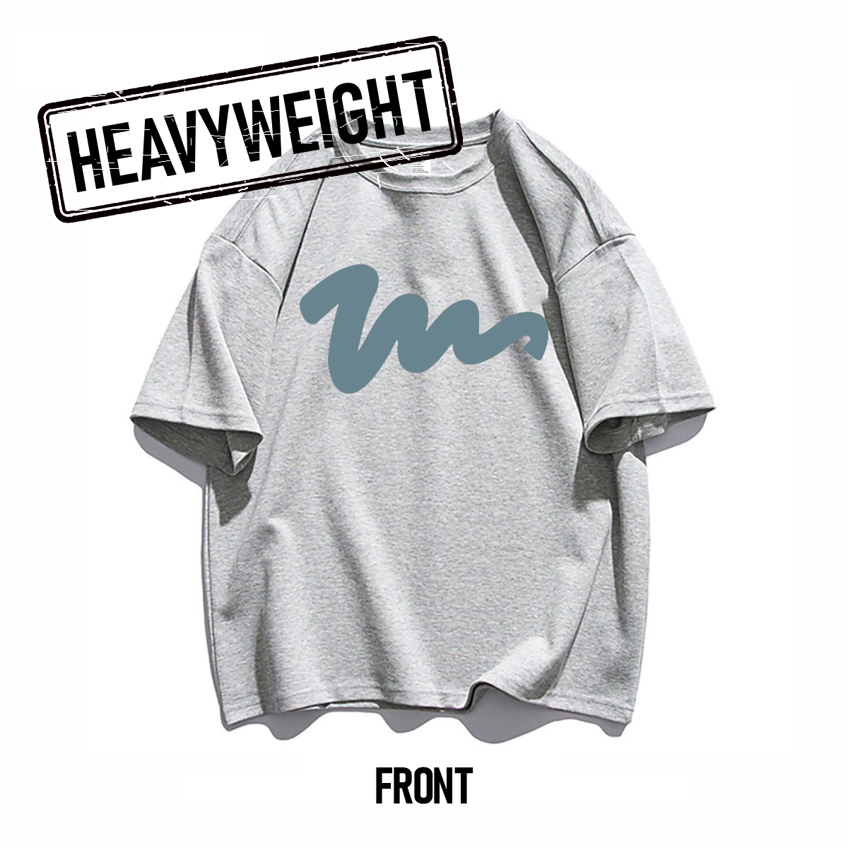 260GSM Scribble Graphic Oversized Tee