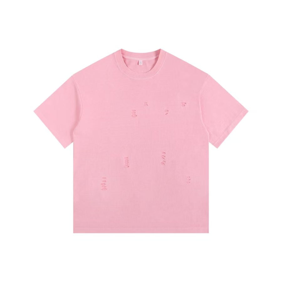 260GSM Distressed Oversized Acid Washed Cotton Tee