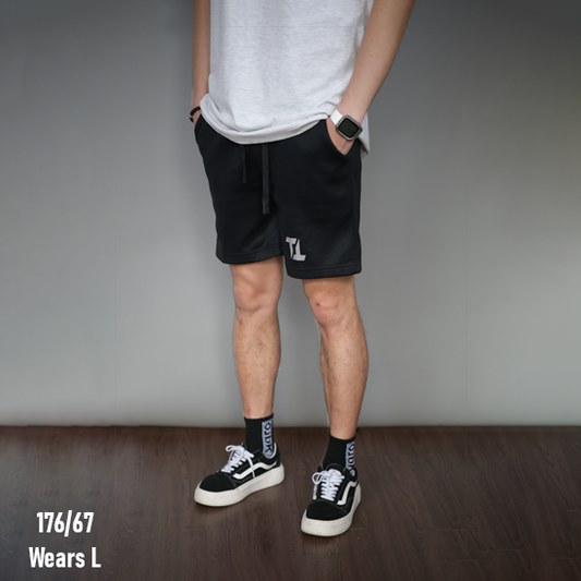 Premium Cotton-Polyester Blend Shorts with Logo