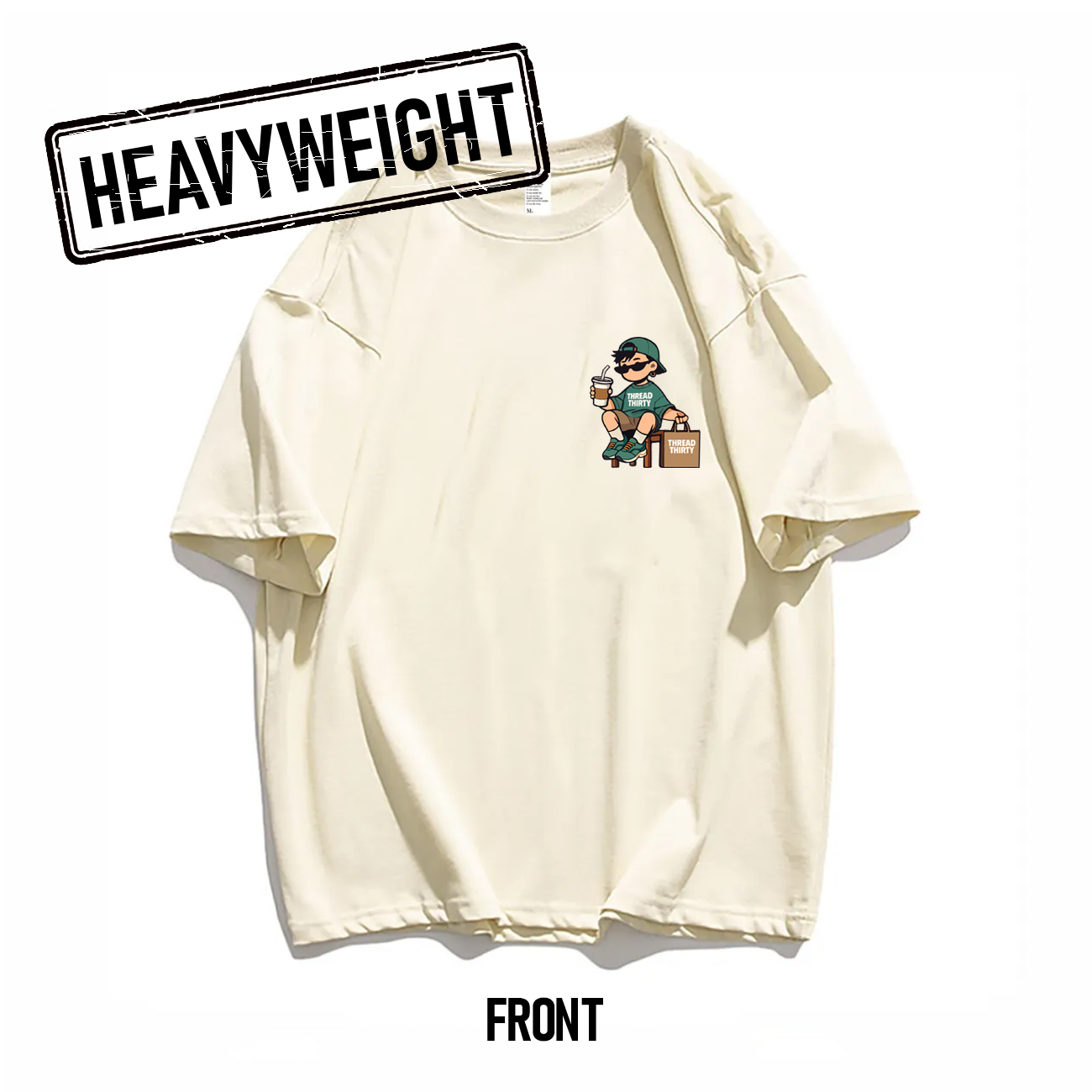 Oversized Heavyweight 260GSM Graphic T-Shirt with T