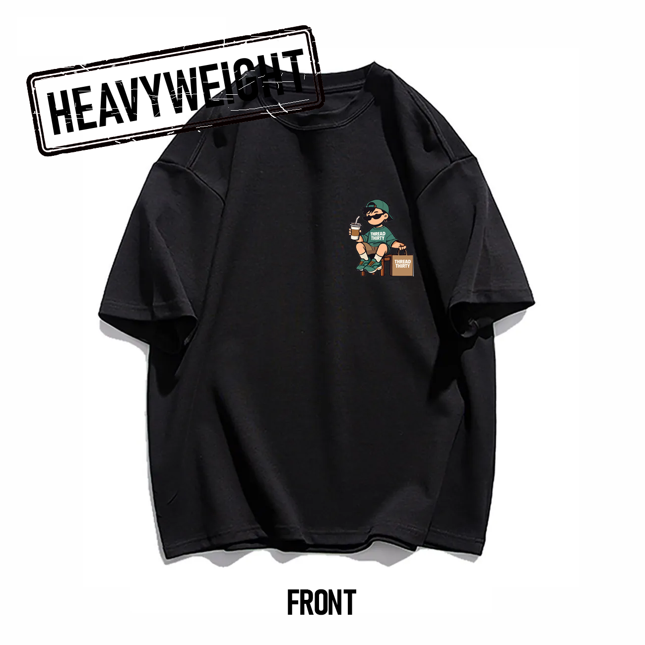 Oversized Heavyweight 260GSM Graphic T-Shirt with T