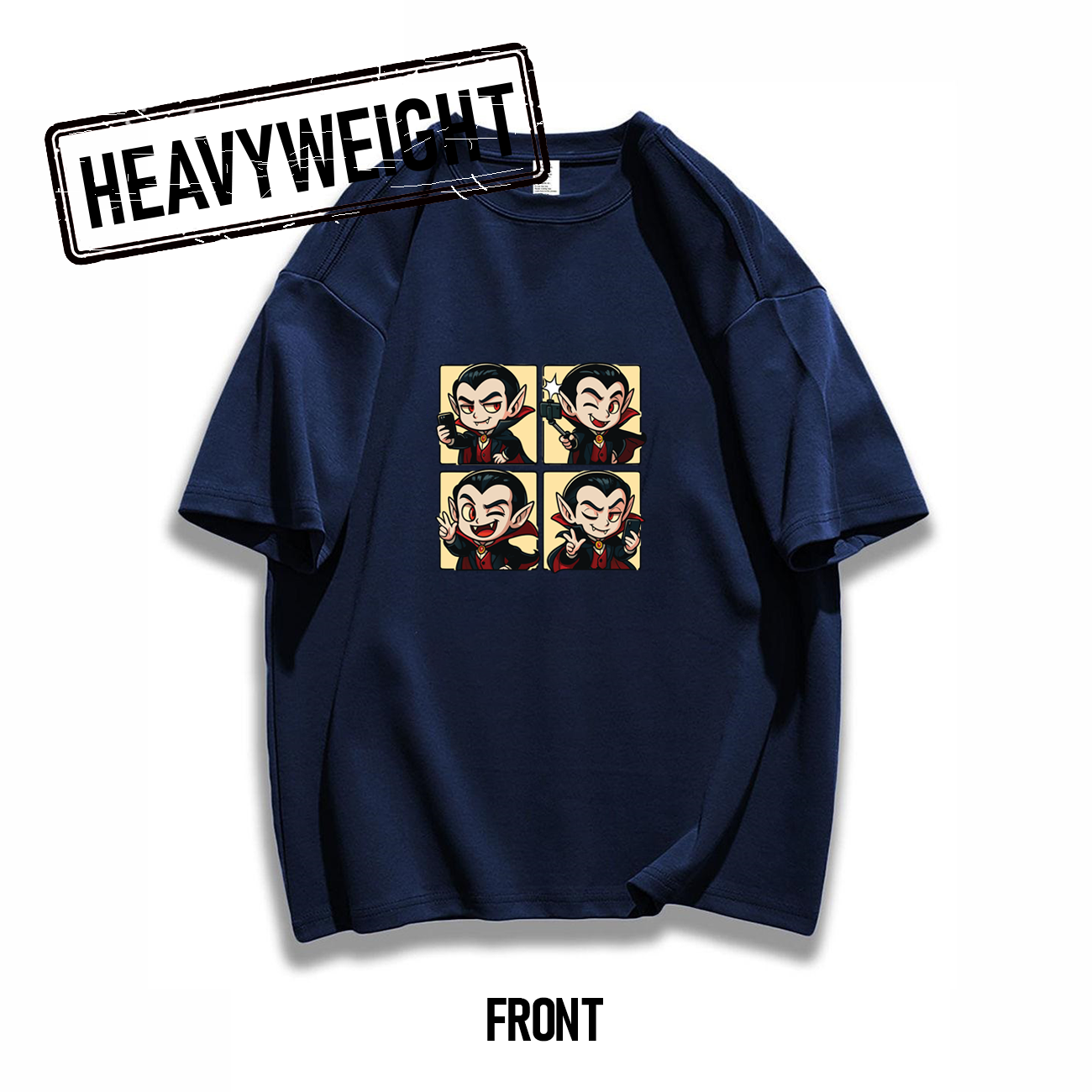 THREADTHIRTY Heavyweight Tee β Halloween Series: Selfie Vampire πΈπ§