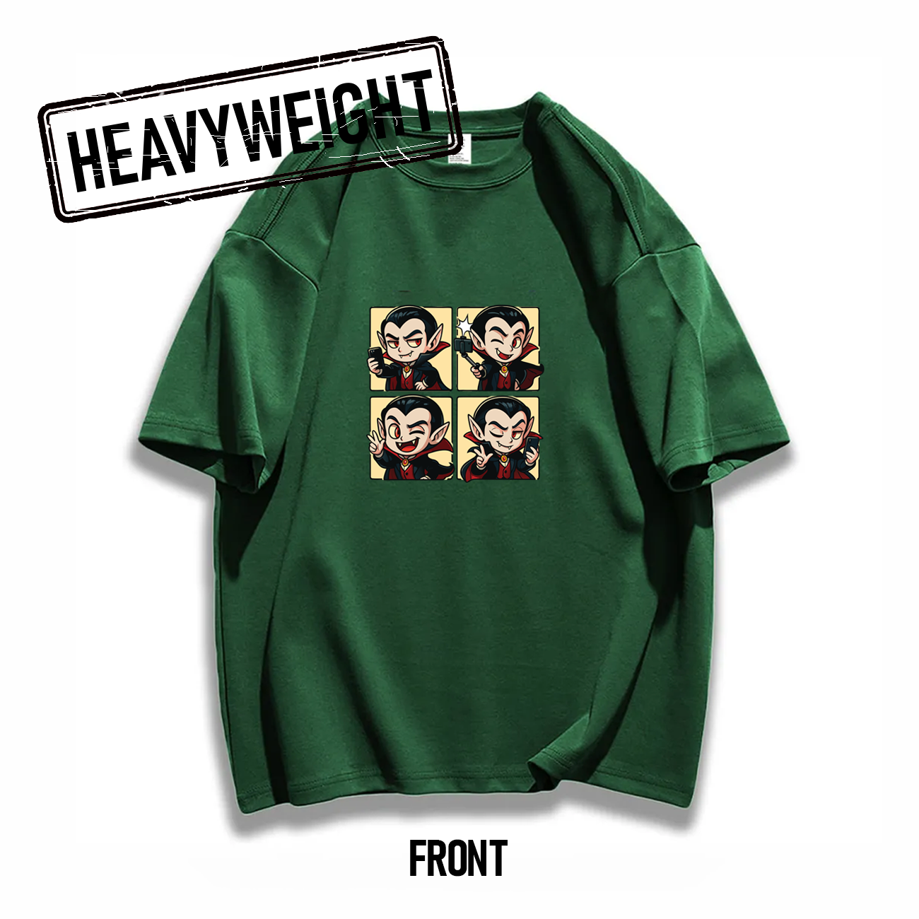 THREADTHIRTY Heavyweight Tee β Halloween Series: Selfie Vampire πΈπ§