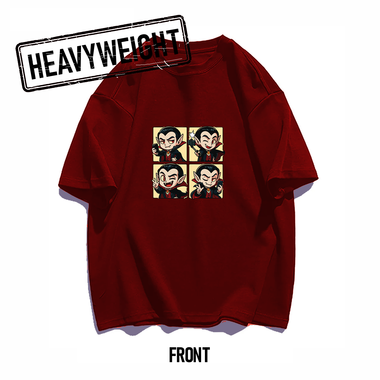 THREADTHIRTY Heavyweight Tee β Halloween Series: Selfie Vampire πΈπ§