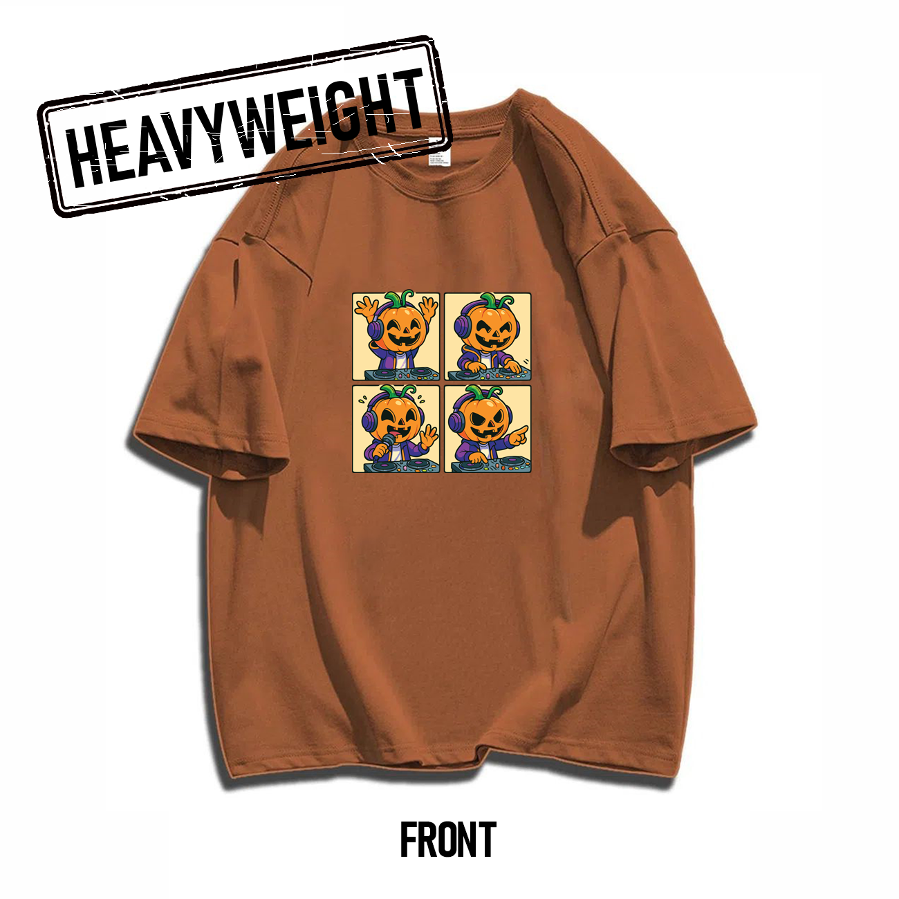 THREADTHIRTY Heavyweight Tee ā Halloween Series: DJ Pumpkin š§š