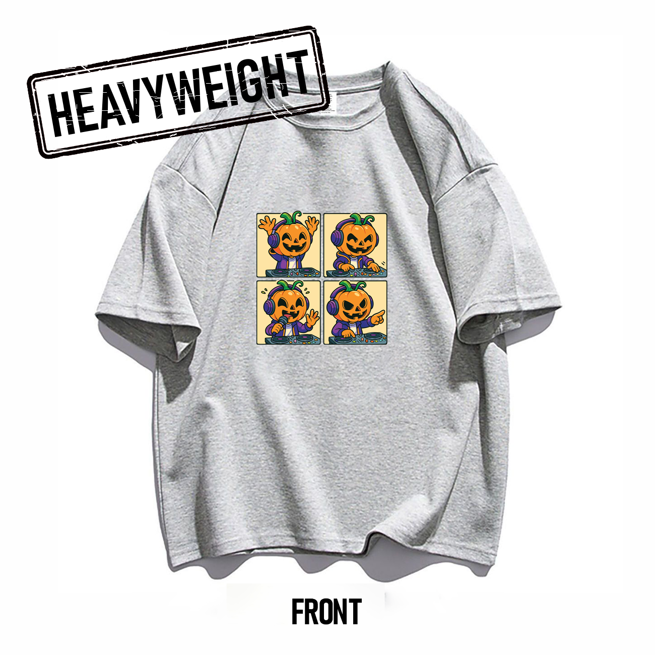 THREADTHIRTY Heavyweight Tee ā Halloween Series: DJ Pumpkin š§š