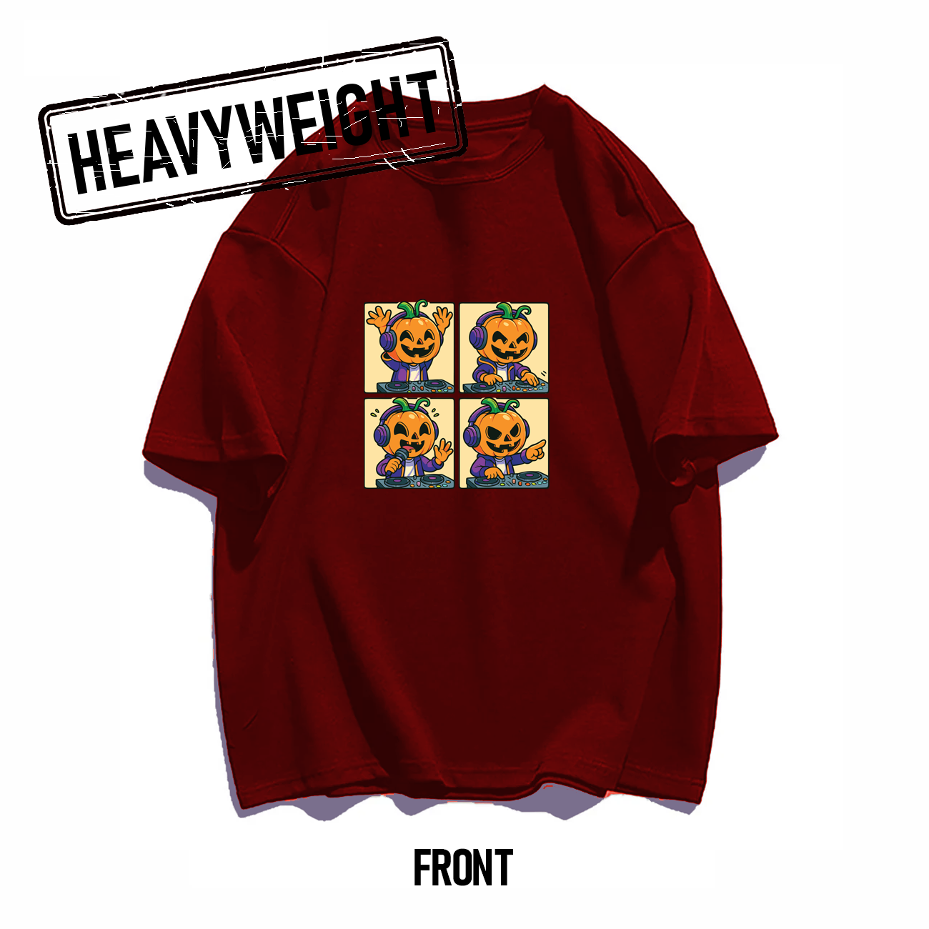 THREADTHIRTY Heavyweight Tee ā Halloween Series: DJ Pumpkin š§š