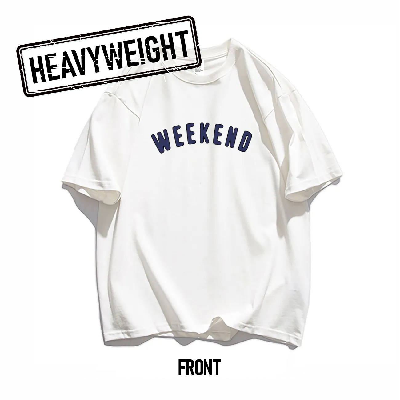 260GSM Days Of The Week Graphic Oversized Tee