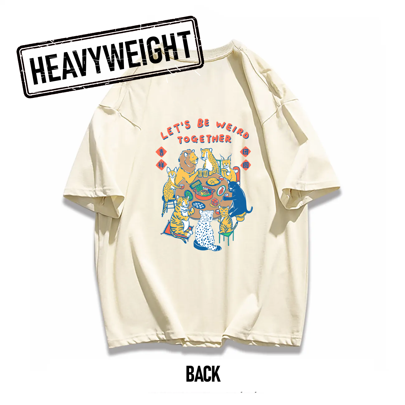 260GSM Wildcats Reunion Graphic Oversized Tee