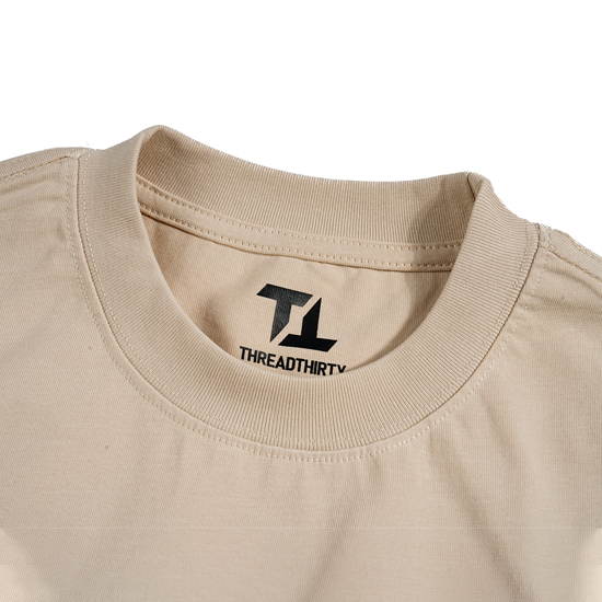 240GSM Boxy Fit Plain Cotton Tee with Pocket