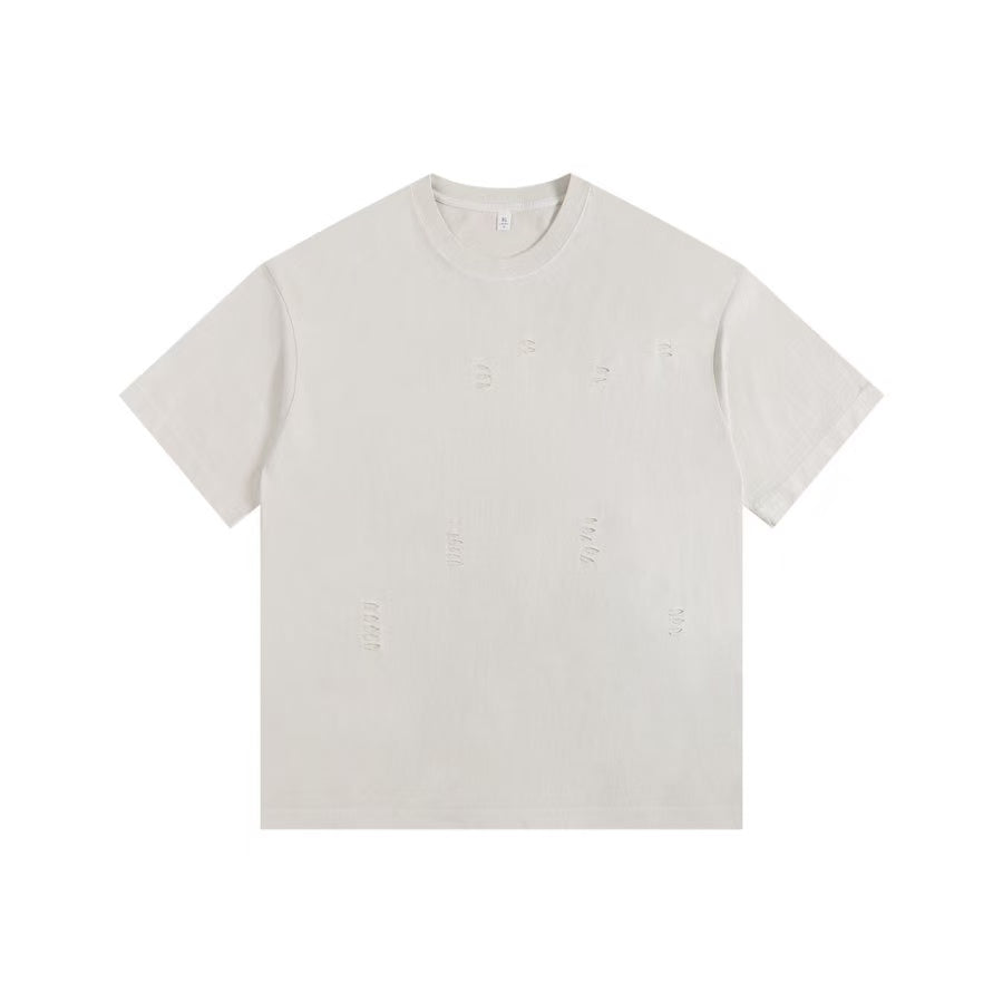 260GSM Distressed Oversized Acid Washed Cotton Tee