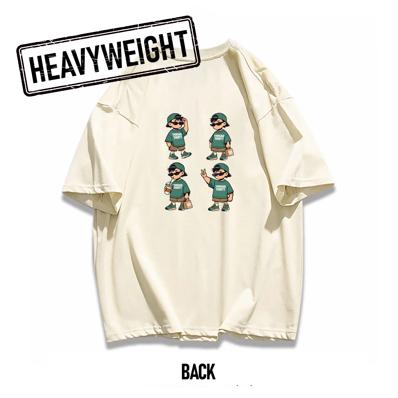 Oversized Heavyweight 260GSM Graphic T-Shirt with T
