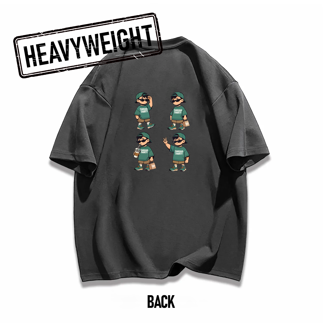 Oversized Heavyweight 260GSM Graphic T-Shirt with T