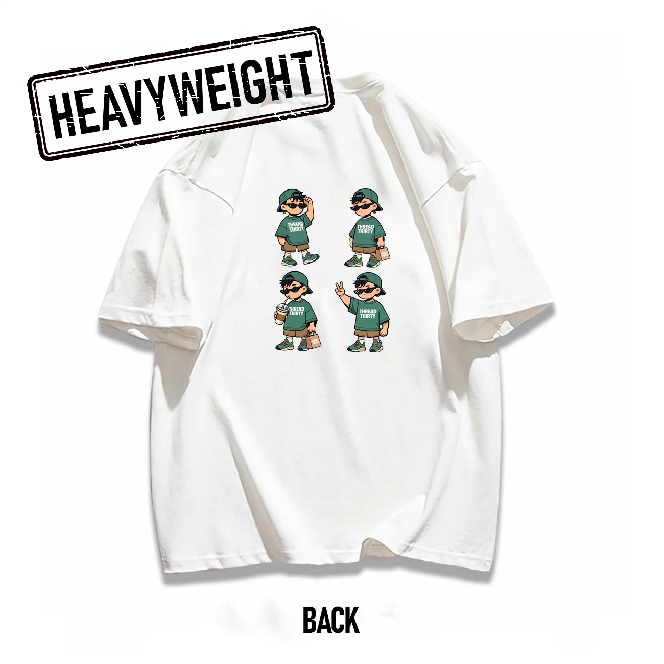 Oversized Heavyweight 260GSM Graphic T-Shirt with T