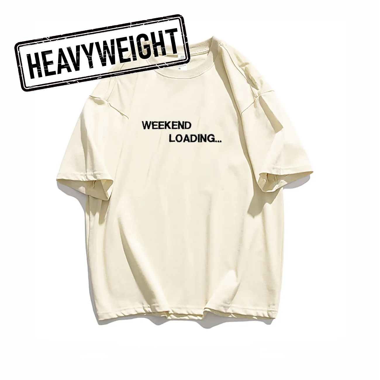 260GSM Heavyweight Oversized Embroidered Tee